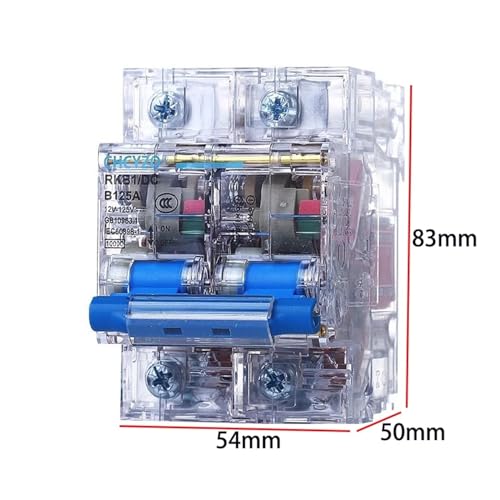 Disyuntor de CC transparente de 125A para motos eléctricas y paneles 5