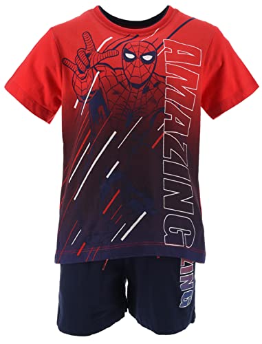 Spiderman Ensemble T-Shirt et Short Garçon vêtement été coton vêtement de sport Marvel