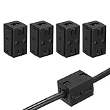 Simplemente abre el clip, coloca el cable en el centro del núcleo, luego cierra el clip e instálalo en el cable objetivo cerca de la fuente de interferencias para una instalación rápida y sin daños