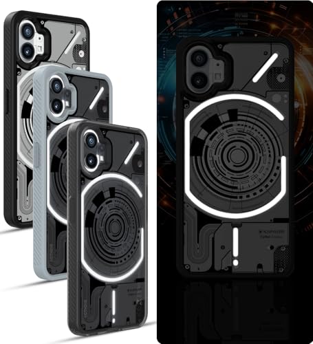 Image of KAPAVER Cyber-i Edition Back Cover Case for Nothing Phone 1 - Black [CyBer-01]