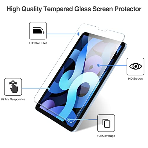 Image of ProCase 2 Pcs Screen Protector for iPad Air 5 2022 / Air 4 2020 10.9 inch, iPad Pro 11 3rd 2nd 1st Gen Tempered Glass Film Guard -Clear
