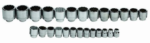 Williams WSH-26RC 26-Piece 3/4-Inch Drive shallow 12 Point Socket Set