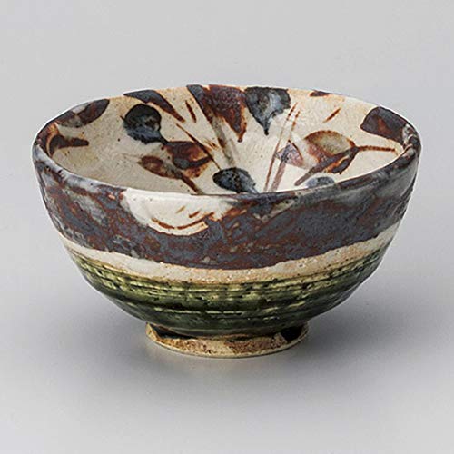 織部かぶ茶碗 和食器 茶碗 業務用 約11.2cm グリーン系 ときわ 陶器屋プロ 28-362-028-ka