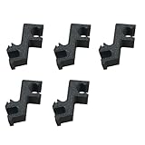 SPANSEE 5 PCS Clips Compatible with Undercover Tonneau Prop Rod (Black)