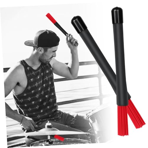 Baquetas con Punta de Nylon para Batería Rojo miniatura 6