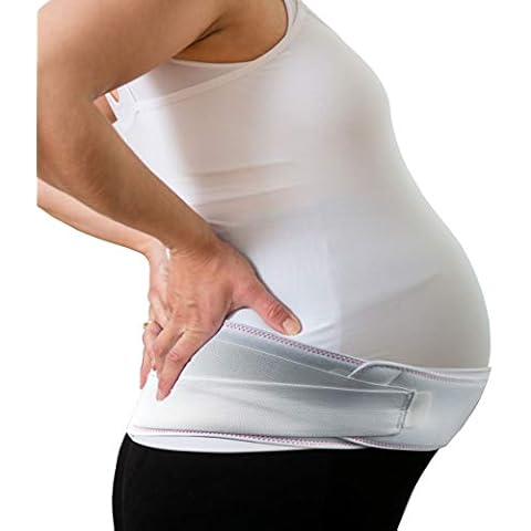 Kedley Pregnancy Support Maternity Belt, Belly Band for Prenatal and Postpartum Care, Relieve Back/Pelvic/Sciatica Pain - Universal Size - Discreet White Cover