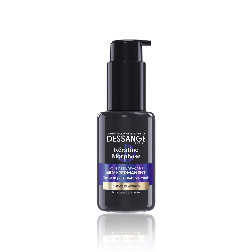 DESSANGE - Soin Cheveux Sans Rinçage Resurfaçant Semi-Permanent Kératine Morphose - Scelle & Imperméabilise La Fibre Capillaire - Cheveux Abîmés - 50ml