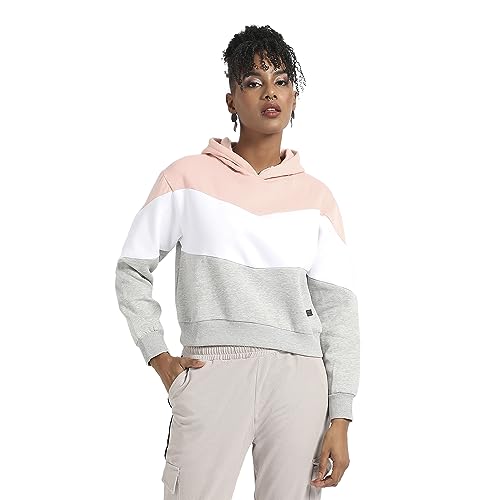 Image of Campus Sutra Women Cotton Hooded Neck Sweatshirt