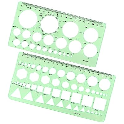 Tamaki Circle Template, Geometric Drawings Stencils, 2 Pack