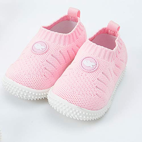Montaas Baby Boys Girls Shoes Infant First Walkers Slip On Toddler Sneakers For 9 12 18 24 Months Pink #TOP5