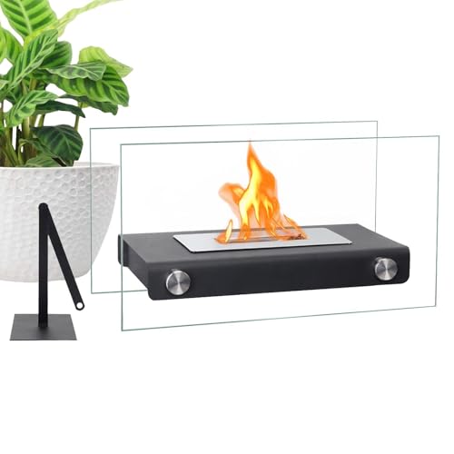 Cheminée De Table – Foyer De Table D'intérieur, Distributeur De Chaleur Portable Protégé Contre | Cheminée De Tablē De Foyer Extérieur | Foyër Décoratif pour...