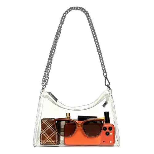 Image of Clear Bag for Stadium Events Women's Purse Handbags Small Purse shoulder bag Crossbody Bag