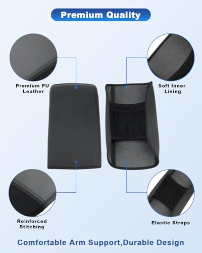 Image of CDEFG for 2026 Subaru Forester Center Console Cover | for 2026 Subaru Forester (Touring /Wilderness /Premium /Sport /Limited) Accessory Armrest Cover Middle Console Arm Rest Protector