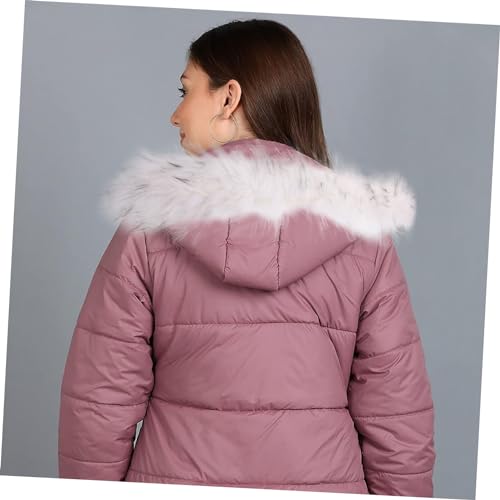 GALPADA Fur Collar down Jacket Faux Fur Trim Winter Scarf Women's Fashion Accessory4