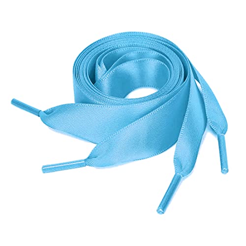 Lacets plats extra larges en satin pour raviver le style de baskets usagées