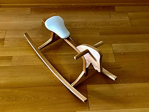 Kidodido Schaukelpferd - Holz Schaukelspielzeug - Montessori Spielzeug für Kleinkind - Schaukeltiere für Baby - Kleine… – Bild 4