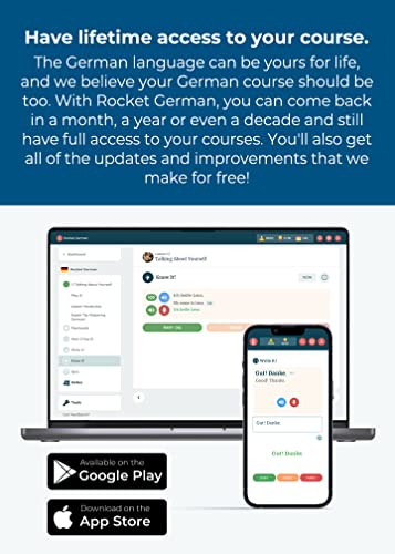 Rocket German Level 1 (2022 Edition): Get Instant Lifetime Access To All You Need To Start To Read, Write, Understand & Speak German. Learn Beginners German With This Online German Course. Pc, Mac, Android, Ios #TOP1