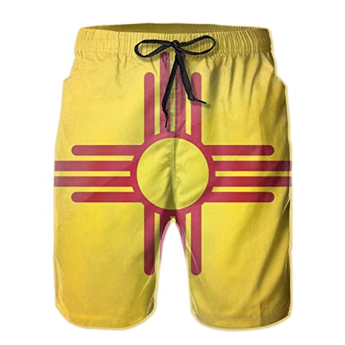 Pantalones De Baño Hombre Bandera De Mexico Corto Deportivo Impermeable Cortos De Playa Forro De Malla Shorts De Playa Hombre para Gimnasio, Piscinas, Vacaciones L