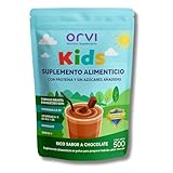 Orvi Kids Suplemento Alimenticio Chocolate, Fórmula Infantil con Proteína, Vitaminas y Minerales, Sin Azúcares...