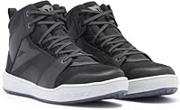 Dainese - Suburb D-Wp Shoes, wasserdichte Motorrad-Sneaker, Mann, Schwarz/Weiß/Eisengrau, 43
