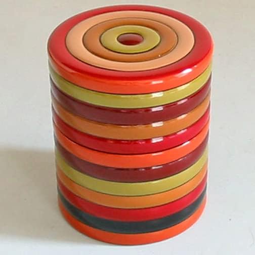 Tea Canister "KOMA" S size Wooden Caddy Handmade Urushi Lacquerware Japan