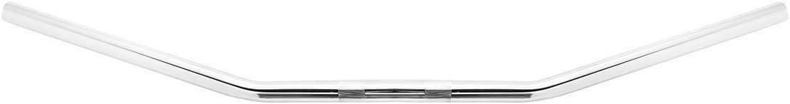 Green-L Universal Motorcycle 1'' Drag Bars Custom Handlebar Fit for Harley (Chrome)