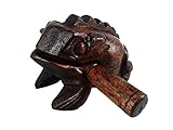 Lastwizard Percussion Small Wood Carving Frog Musical Instrument Tone Block, approx. 4