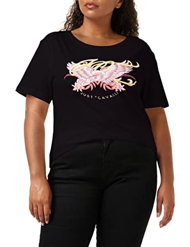 Just Cavalli Camiseta, 900 Black, S para Mujer