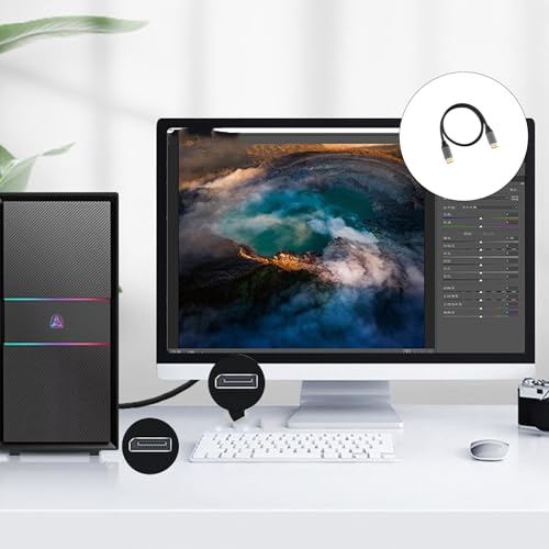 Câble DisplayPort 1.4 8K pour setup gaming et télétravail