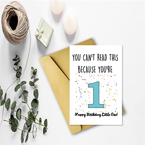 Huameigf Happy Birthday Little One Card For Kids, First Birthday Gifts For Girls Boys, First Bday Cards For Him Her, Birthday Card For 1 Year Old Girl, 1St Birthday Gifts For One Year Olds #TOP1