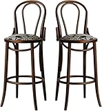 ? These breakfast bar stools multiple purposes. Crafted in a vintage country style, these natural wood dining chairs complement home kitchen or dining room décor perfectly while boasting commercial-grade quality. They integrate seamlessly into restaurants, bar-s, pubs, lounges, cafés, or event spaces.