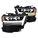 AlphaRex PRO-Series Jet Black For 19-20 Ram DRL/Sequential Signal Dual Projector Headlights