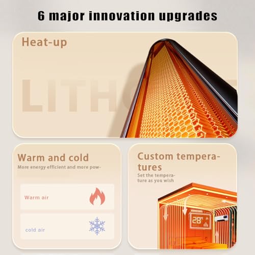 Aire acondicionado split, calefactor y enfriador, 2 en 1, de pared o portátil, for comodidad todo el año, funcionamiento ultrasilencioso.(B) - imagen 7