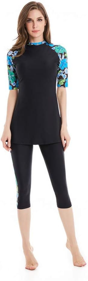 Modest Swimwear for Women Long Sleeve Swimsuit Burkini Modesty Swimming Costume Rash Guard Surfing Suit Beachwear