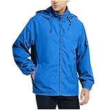 Men Lightweight Windbreaker Jacket Outdoor Sports Hiking Waterproof Raincoat Hooded Trench Coat for Men Travel Golf jaqueta masculina