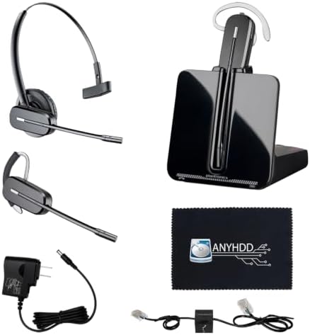 ANYHDD CS540 Wireless DECT Headset - Noise Canceling Microphone