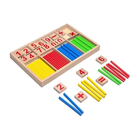 Natureich Montessori Mathematik Spielzeug Material aus Holz Einmaleins Spiel zum Zahlen 1x1 Addition rechnen lernen Rechenhilfe für Jungen & Mädchen 1. Klasse Entwicklung Geschenk Kinder ab 6 Jahre Cover