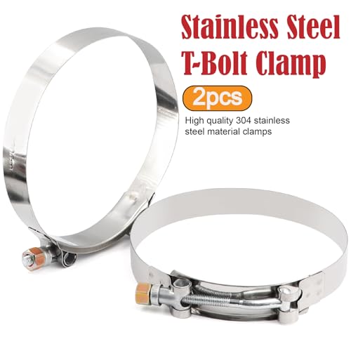 Image of Straight Coupler Silicone Hose ID 4-1 /2 inch 4 Ply Polyester Reinforcement as Turbocharger Tube Air Intake Pipe with 2 Stainless Steel T Clamps