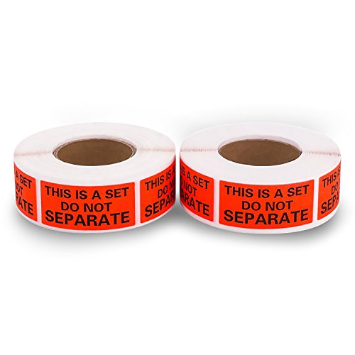 44Llc This Is A Set Do Not Separate 1X2-Inch Stickers - 5 Rolls/2500 Labels #TOP6