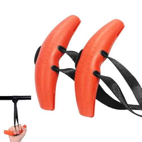 Image of Proberos 2PCS Pull-Up Grips, Gym Hand Grips Bullhorn- Shaped for Pull- ups, Rowing, and LAT Pull Downs, Sturdy Nylon Webbing Straps, Workout Accessories