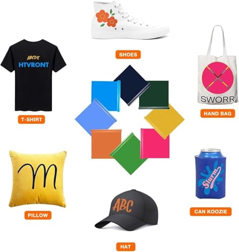 Image of HTVRONT HTV Rolls Heat Transfer Vinyl - 12 inch x 8ft Mint HTV Vinyl for Shirts, Iron on Vinyl for All Cutting Machine - Easy to Cut & Weed for Heat Transfer Design (Mint)