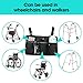 Wheelchair Side Bag & Walker Accessories Organizer - Hang-On Pouch w/Insulated Cup Holder, Large Storage. Perfect for Electric Wheelchairs & Rollators. Durable