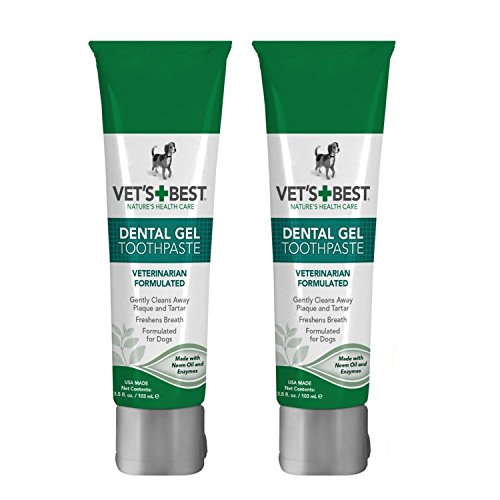 Dog Dental Care Gel Toothpaste Plaque and Tartar Fighter from Vet's Best Pack