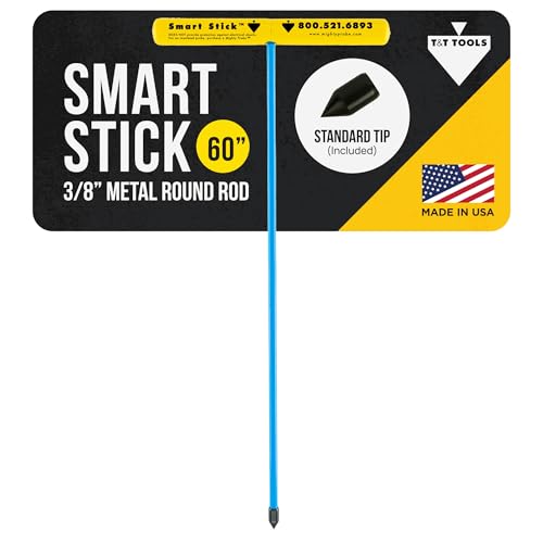 T&T Tools 60-Inch Smart Stick Metal Soil Probe – 3/8