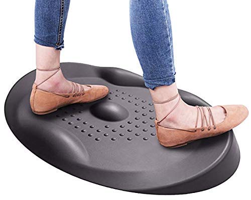 Urvigor Office Standing Desk Mat, Not-Flat Anti Fatigue Mat Comfort Mat for Stand Up Desk or Adjustable Desk Riser,Ergonomically Engineered, Black