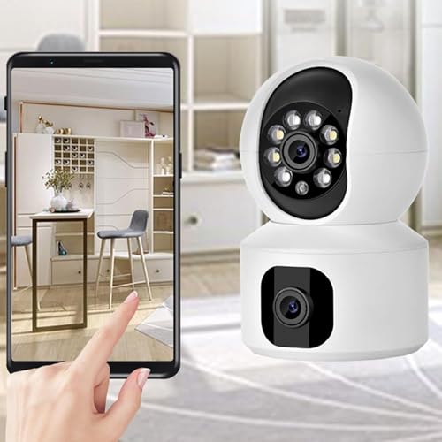 Image of TP PLUS 3MP WiFi Light Bulb Camera for Home Indoor | 360 View | Full HD | Color Night Vision | Motion Detection | Two Way Audio | Wireless Home (CV Dual Lens)