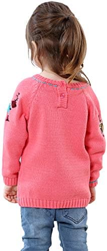 shineflow Kids Children Baby Girls Snowman Reindeer Ugly Christmas Sweater Jumper Pink