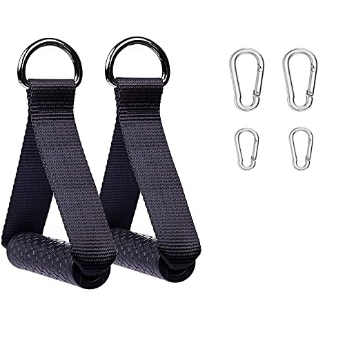 ETUKOAN Einhandgriff für Widerstandsbänder, 4 Stück Widerstandsbänder mit Silikongriffe Expander Bänder Trainingsbänder Klimmzugband für Krafttraining, Muskelaufbau, Dehnen Cover