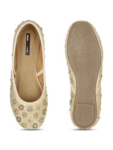 Image of Marie Claire Womens Peach Flat E 23 Ballet Flat