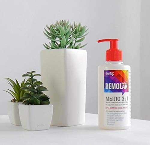 QG group Demolan Demodex Shampoo 3 in 1 Soap and Gel Demodex Face Wash Demodex Hair Body Demodex Stop for Humans 300 ml (10oz)